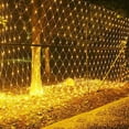 thumbnail image 5 of 2x3/3x3/10x1/6x4M Luces de malla LED Guirnalda navideña para exteriores Luces colgantes para ventana Cadena de luces de red de arbustos de hadas, 5 of 5