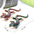 thumbnail image 5 of Soumake Unisex Brooch Pin Lizard Colorful Rhinestones Jewelry Vintage Long Lasting Blazer Brooch Clothes Decor, 5 of 8