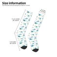 thumbnail image 2 of Fotbe Sea Turtle Calcetas Divertidas Estampadas para Hombre y Mujer, Calcetas de Algodón hasta la Rodilla para Caminar, Correr, Enfermería y Embarazo, 2 of 6