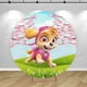 thumbnail image 3 of Fondo de fotografía circular para fiesta de cumpleaños de Paw Patrol, tema de cachorros, baby shower para niños, pancarta de fotos circular, 3 of 5