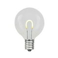 thumbnail image 3 of Novelty Lights Warm White Plastic G40 Globe Hanging Dimmable LED String Light Replacement Bulbs E12 Candelabra Base, 3 of 8