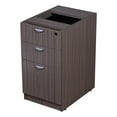 thumbnail image 6 of Boss Office Products Holland Suite Desk And Credenza With Dual File Storage Pedestals, Driftwood, 6 of 7