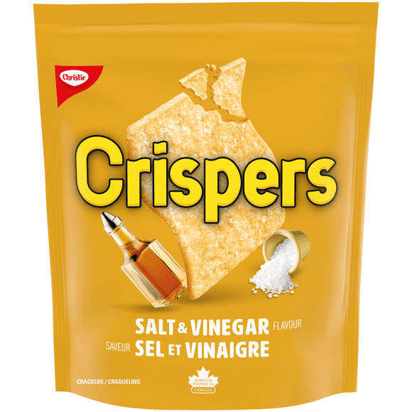Crispers, Salt and Vinegar Flavour, Salty Snacks, Is It a Chip or a Cracker, 145 g