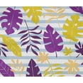 thumbnail image 4 of oneOone Cotton Flex Purple Fabric Stripe & Leaves Block Sewing Fabric By The Yard Printed Diy Clothing Sewing Supplies 40 Inch Wide, 4 of 4