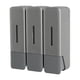 thumbnail image 1 of Dispensador de jabón de pared, dispensador de loción, contenedor de champú, botón pulsador, manual gris, 1 of 9