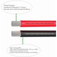 thumbnail image 3 of Cable de silicona TUOFENG 8 AWG de 3 m, rojo y negro, 3 of 8