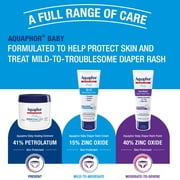 Aquaphor Baby Diaper Rash Cream with Zinc Oxide, 3-in-1 Diaper Rash Relief, 3.5 oz
