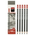 thumbnail image 1 of 10B Drawing Pencils for Sketching, 12PCS Sketch Pencils for Drawing Art Pencils Graphite Wood Pre-sharpened for Drawing Sketching Artists, Black Red, 1 of 6