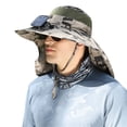 thumbnail image 2 of 1 Pcs Large Shawl Sun Hat, Neck Protector Men's Outdoor Fisherman Hat Big Wind Solar Rechargeable Fan, 2 of 8
