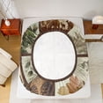 thumbnail image 5 of Castle Fairy Kids Teenagers Safari Bear Deer Twin Sheet Sets,Geometric Plaid Bedding, 5 of 7