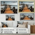 thumbnail image 4 of Designart "Dominican Deserted Simplicity Pier II" Nautical & Beach Floater Framed Wall Art Print, 4 of 7