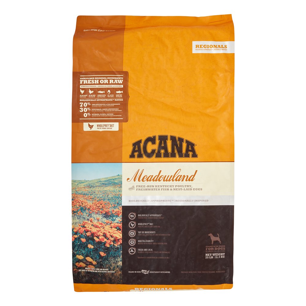 Acana Meadowland Grain-Free Free-Run Poultry & Freshwater Fish All