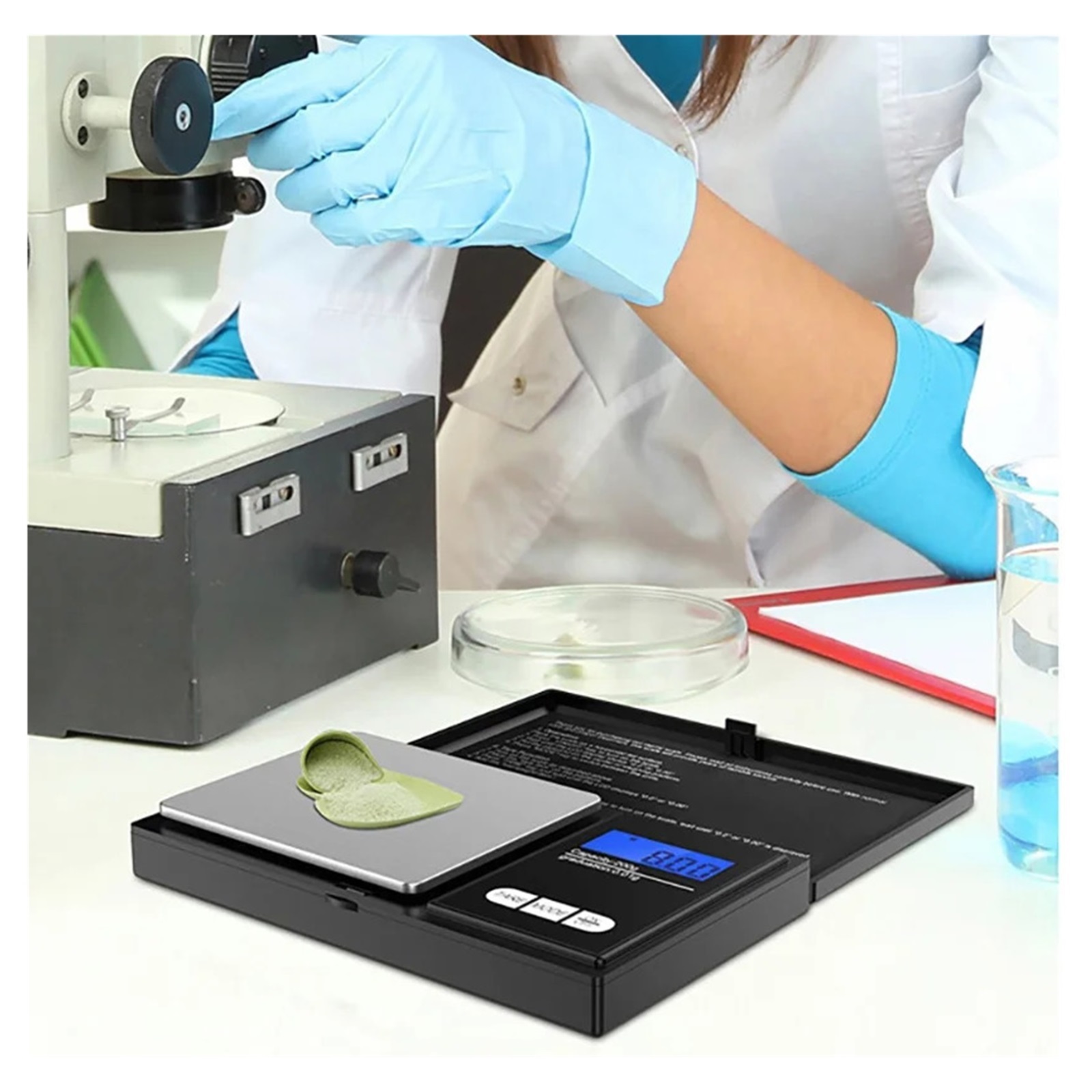 Mini Stainless Steel Electronic Scale Digital Pocket Scales Gold Gram Balance Weight Portable