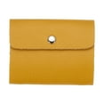 thumbnail image 1 of Soporte de Tarjetas de Crédito de Cuero Uxcell, Organizador de Tarjetas de Presentación, Cartera Protectora de ID delgada con 24 ranuras para hombres y mujeres, Amarillo, 1 of 7