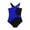 Blue, variant on Utoimkio Family Swimsuits Matching Set Tummy Control One Piece Bathing Suits Color Block Beachwear Summer Parent-Child Tankini Swimwear