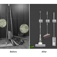thumbnail image 4 of Towel Rack Stainless Steel Mop Holder Wall Mounted Self Adhesive Broom Holder With Hooks Compatible, 4 of 5