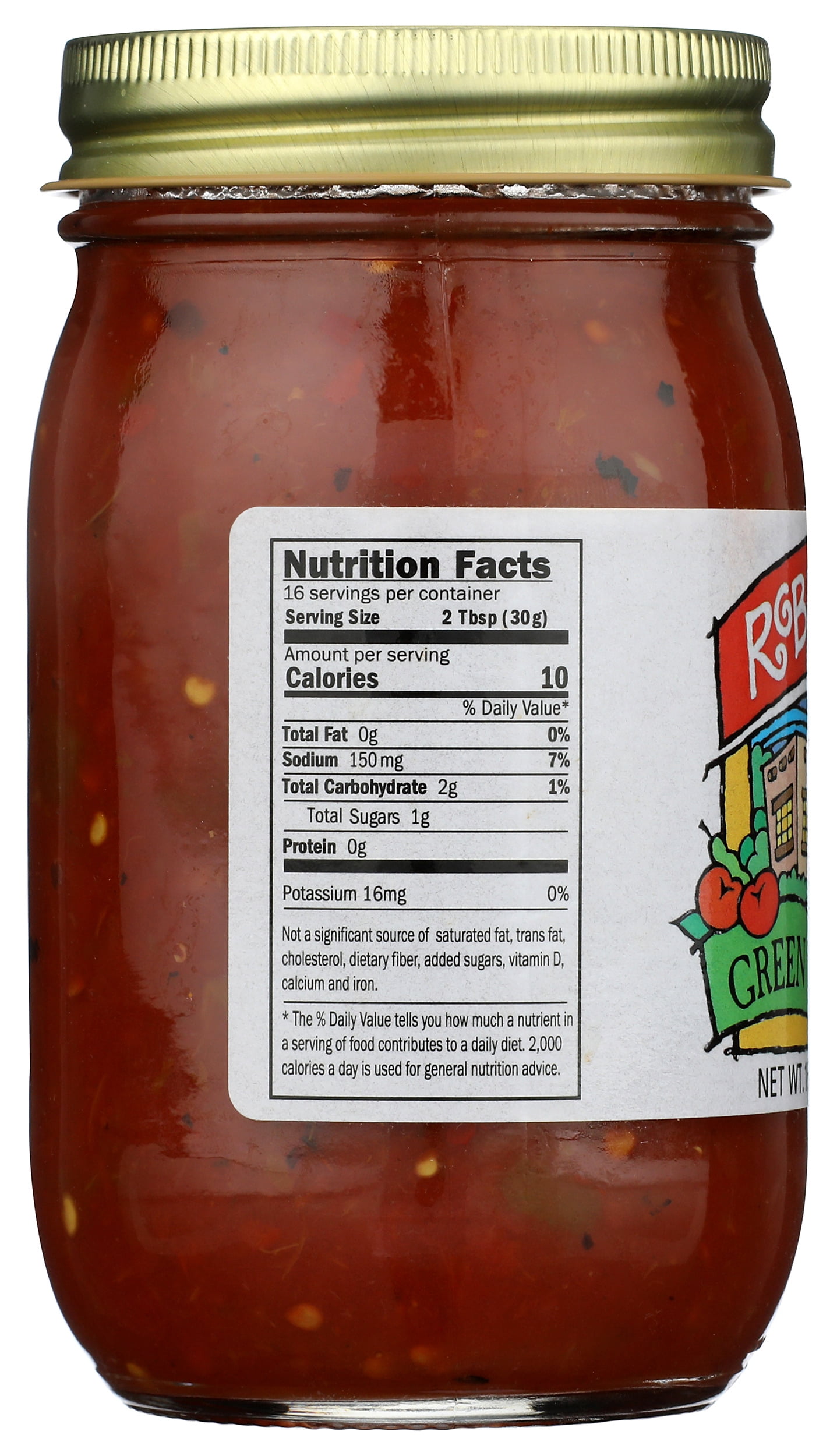 Roberto's Mild Green Chili Salsa, 16 oz, Fresh Ingredients