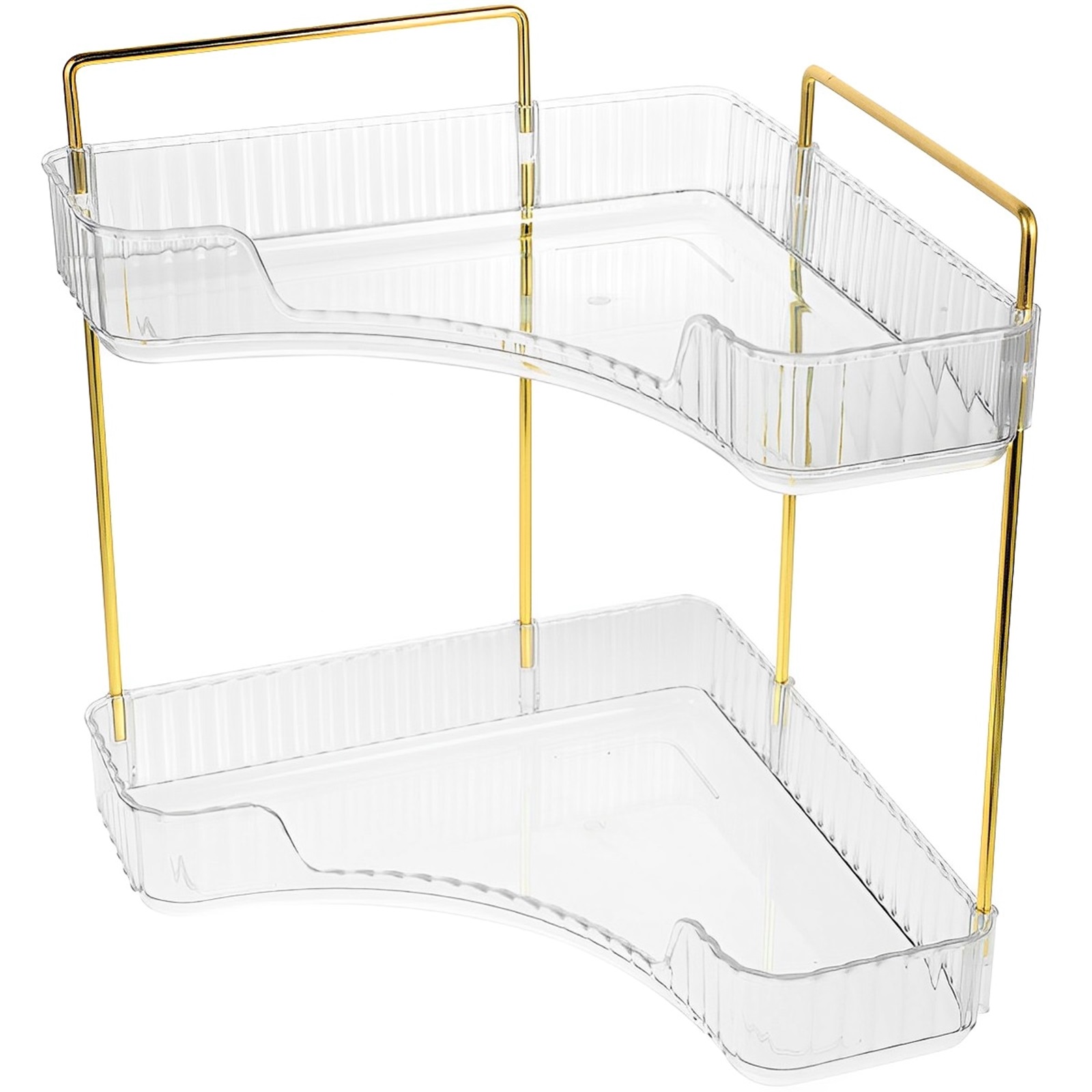 Gorware Corner Bathroom Countertop Organizer 2 Tier Corner Countertop