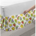 thumbnail image 2 of Watermelon Bed Skirt, Doodle Drawings of Fruit Slices Exotic and Seedy, Elastic Bedskirt Dust Ruffle Wrap Around for Bedding Decor, 4 Sizes, Multicolor, by Ambesonne, 2 of 2