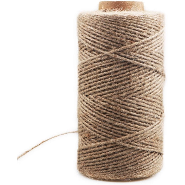 (cuerda de cáñamo decorativa de 100 m Cuerda de sisal de grosor Cuerda retro de mano hace cuerda de etiqueta de bricolaje hecha a mano Cuerda de iluminación de cuerda de garra de chat de cáñamo