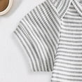thumbnail image 4 of Hessimy Toddler Boy Cartoon Print Shorts Set Short Sleeve T-Shirt Tops and Shorts Summer Outfit Clothes,Happy Print(Light Gray,0-3 Months), 4 of 7
