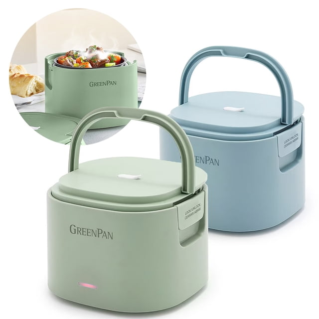 Set Lonchera Eléctrica Greenpan Paq. 2 Calentadores De Alimentos 600ml