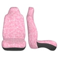 thumbnail image 3 of Pofeuu Breast Cancer Awareness Print Automotive Car Seat Covers Flat Cloth Full Set Seat Covers,Car Seat Covers front seats for Cars Trucks and SUVs(Two packs), 3 of 7