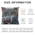 thumbnail image 5 of Orinice Cute Cat Graphic Decorative Cushion Throw Pillow Cover for Home Couch Living Room Bed Sofa Pillow Case Winter Season Square 1PC 24x24in, 5 of 5