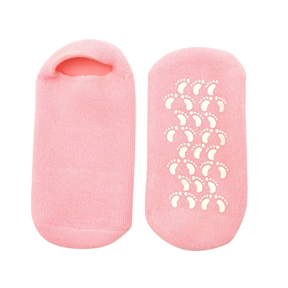 EeaseMX 1 par de calcetines hidratantes con gel y aceites esenciales de plantas para mujer (rosa)