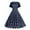 Navy, variant on RYRJJ Women's 50s Vintage Rockabilly Dress Floral Lace Retro Short Sleeve Round Neck Cocktail Party Swing Dresses Prom Gowns(Navy,XXL)