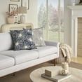 thumbnail image 5 of Nourison Life Styles Embroidered Flowers Navy 20" x 20" Throw Pillow Cover, 5 of 6
