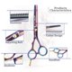thumbnail image 3 of Tijeras profesionales para cortar el cabello de 5,5 pulgadas, fabricadas en acero inoxidable japonés con cuchillas ultra afiladas., 3 of 5