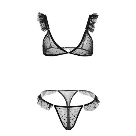 

B91xZ Lingerie For Women Fashion Lace Underwear Uniforms Underwear Sets Sleepwear Pajamas Sexy Gothic Lingerie for Women Black L