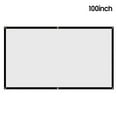 thumbnail image 1 of Portable Folding Projection Screen 60/100-inch No Crease Soft Projector Curtain with Sticky Hooks Polyester Soft, 1 of 8