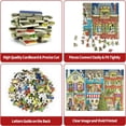 thumbnail image 2 of Jigsaw Puzzles 1000 Pieces for Adults Christmas on Pet Street 1000 Pieces Christmas Puzzle for Adults Teens Kids Pet Christmas Party Christmas Scene Oil Painting Puzzles for Adults 29.5" x 19.7", 2 of 13