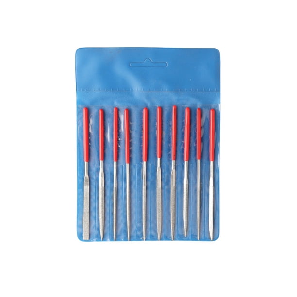 Eigraketly Juego de limas de de 10/5 uds, artesanías de cerámica resistentes al desgaste recubiertas, escofina DIY, pulido de joyas, limas cuadradas Kits y herramientas para tallar 2*100mm/10 piezas Eigraketly TO010131-02