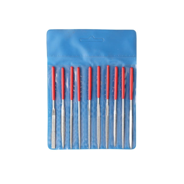 Eigraketly Juego de limas de de 10/5 uds, artesanías de cerámica resistentes al desgaste recubiertas, escofina DIY, pulido de joyas, limas cuadradas Kits y herramientas para tallar 2*100mm/10 piezas Eigraketly TO010131-02