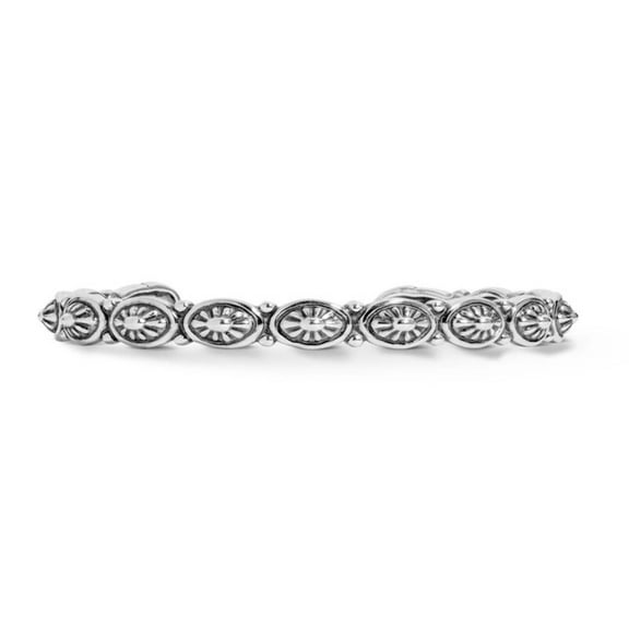 Sterling Silver Narrow Concha Cuff Bracelet, Sizes Small to Large