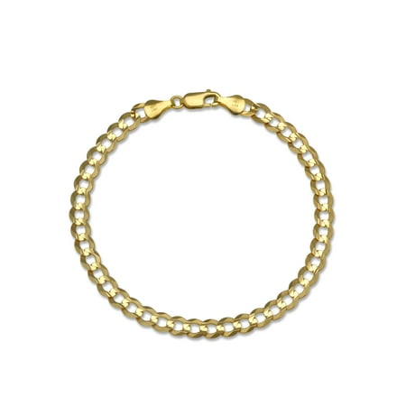 14 KARAT YELLOW GOLD SOLID CURB 5.70MM WIDE CHAIN WITH LOBSTER CLASP IN 8.50 INCHES LONG BRACELET