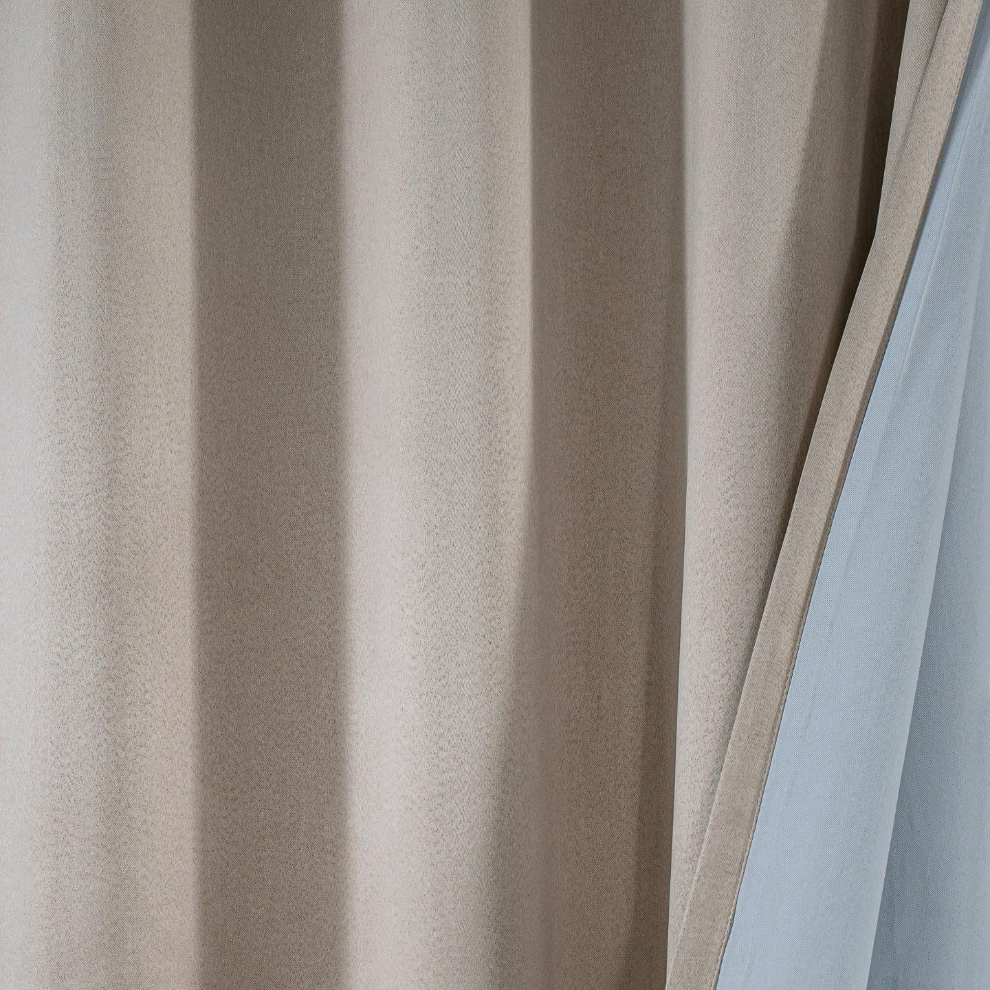 Luxe Weavers Pair of Window Panels Cream 100% Blackout Curtains 95" Length for Bedrooms, Energy Efficient Drapes