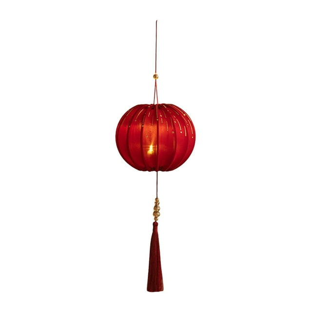 2025 Año Nuevo Chino Linterna DIY Craft Set Rojo Para Celebración Casa De Vacaciones