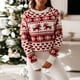 thumbnail image 2 of Suéter navideño de invierno nuevo 2023 para mujer, estampado de alce navideño, manga larga, ropa Y2K, jerséis gruesos y cálidos, jerséis, prendas de punto, 2 of 5