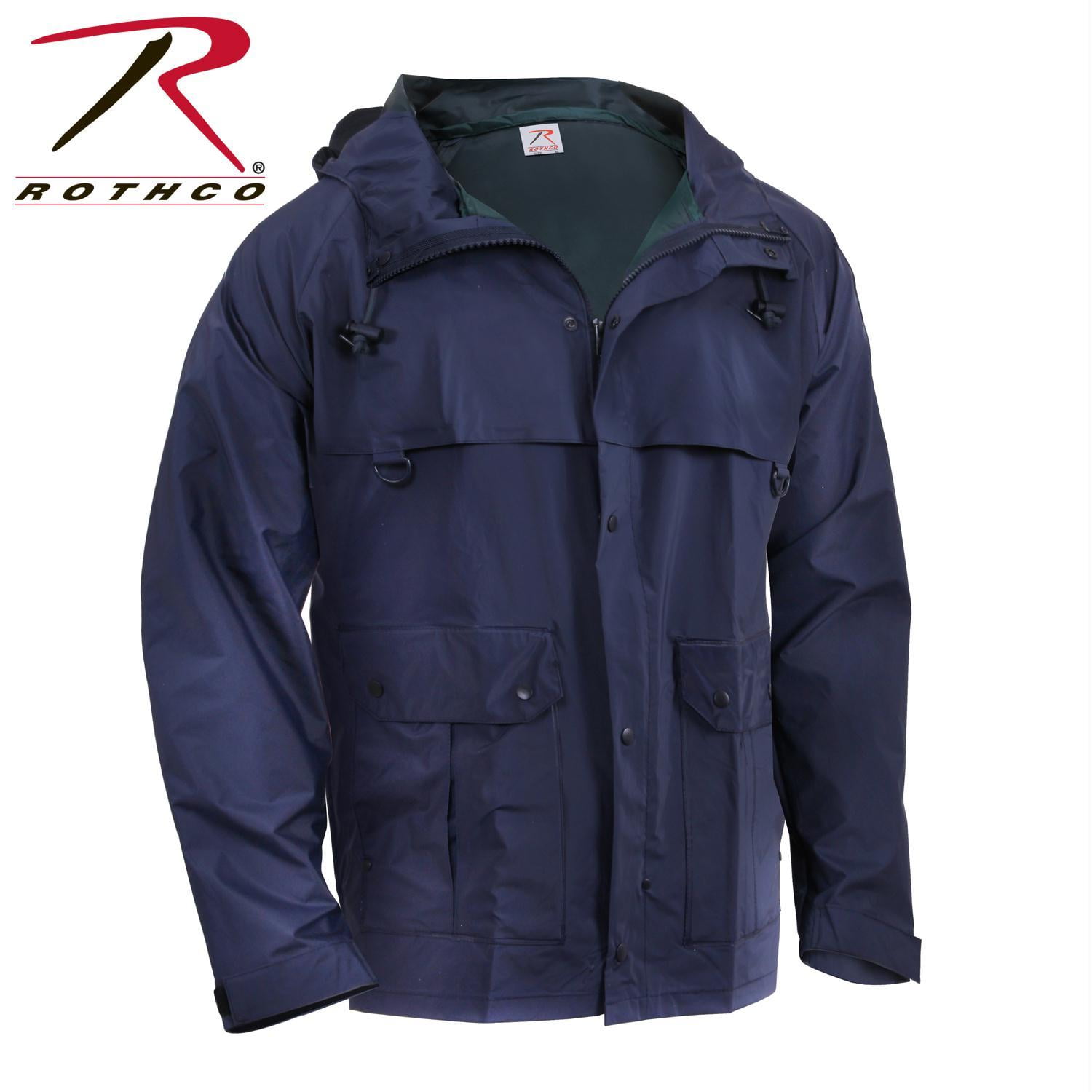 Rothco - rothco microlite rain jacket - navy blue - Walmart.com ...