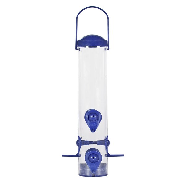 PerkyPet Navy 2in1 Tube Wild Bird Feeder