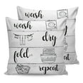 thumbnail image 7 of Outdoor Throw Pillow Cover Laundry Room Rule on Wooden Plank Waterproof Cushion Covers 2 Pack Wash Dry Fold Repeat Pillow Cases Home Decoration for Patio Garden Couch Sofa, 7 of 7