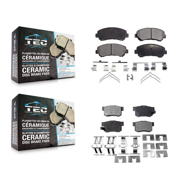 TEC Front Rear Ceramic Brake Pads Kit for Car 2010-2013 Suzuki Kizashi KTC-100166