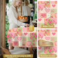 thumbnail image 5 of Pioneer Flower Floral Print Pattern Round Tablecloth 60 X 60 Inch, Wrinkle Resistant Wipeable Table Cloth for Kitchen Dining Picnic Patio Party, 5 of 6