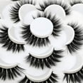 thumbnail image 5 of False Eyelashes Lashes Natural Look Thick Short 3D Faux Mink Lashes Strip 10mm Reusable Soft Wispy Lashes Pack Vegan Natural Lashes 10 Pairs(Natural Short lashes), 5 of 10
