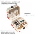 thumbnail image 2 of Valentine's Day Travel Portable Square Earring Organizer with Necklace Holder - Jewelry Box, Display Case - Store Rings, Earrings, Necklaces, Bracelets - Suitable for Girls and Women, 2 of 6