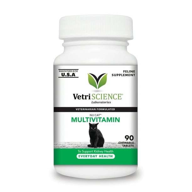 VetriScience Nu Cat Multivitamin, Daily Nutritional Support for Cats